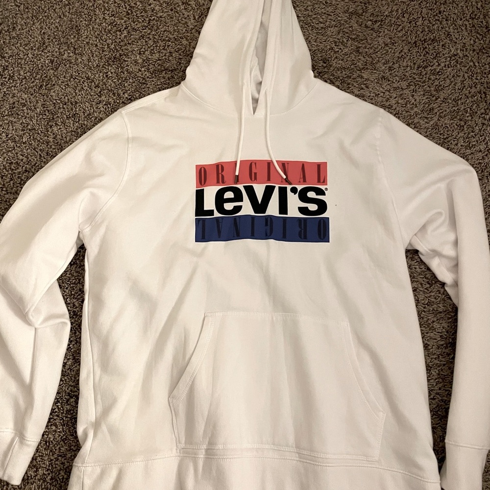 XXl Levi’s white hoodie brand new